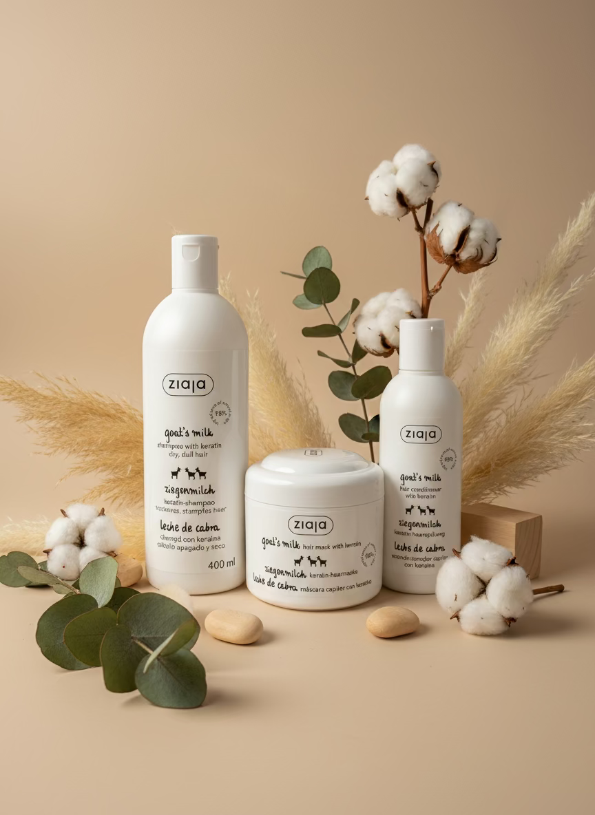 Pack capillaire Kératine & lait de chèvre-cheveux très abîmés