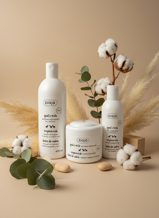 Pack capillaire Kératine & lait de chèvre-cheveux très abîmés