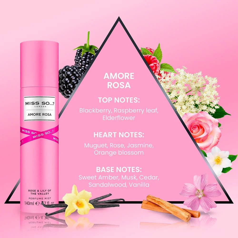 Brume Miss so amore Rosa -Mûre, Rose, Musc