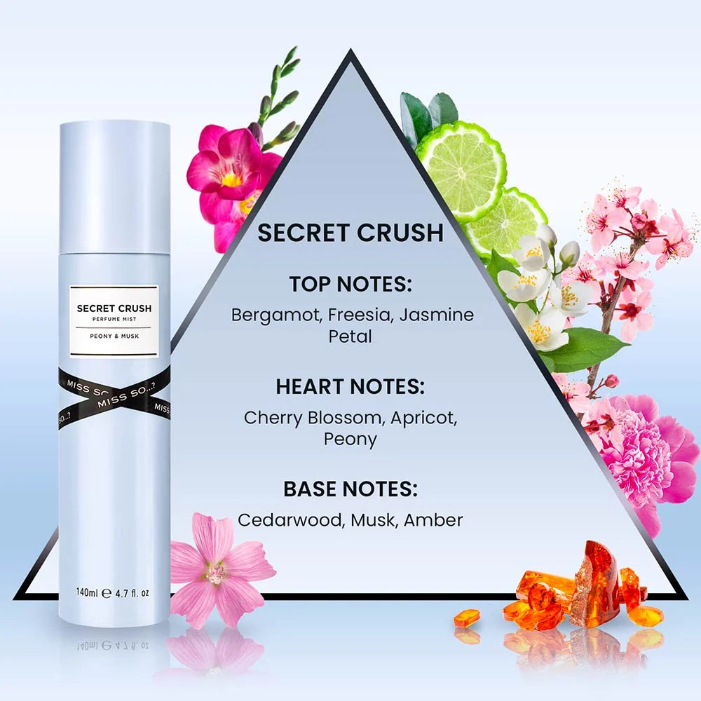 Brume Misso So Secret Crush - Musc, Ambre, Bergamote