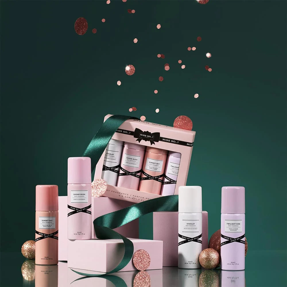 Coffret 4 Mini Brumes Parfumées Miss So